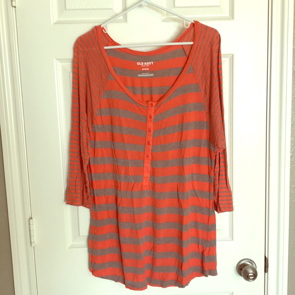 Old Navy striped cotton long tee